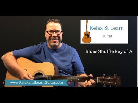 Easy Blues Shuffle (Lesson from Relax and Learn Guitar)