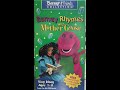 Barney Rhymes With Mother Goose Canadian VHS