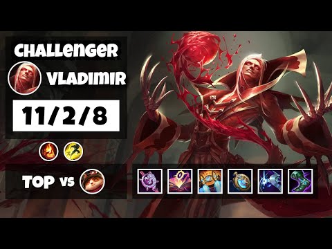 Vladimir Top 11.13 Challenger Gameplay S11 (11/2/8) - NA