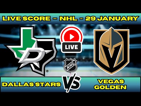 🔴 LIVE: Dallas Stars at Vegas Golden Knights | NHL Scoreboard | Jan 29 | West Heavyweight Clash