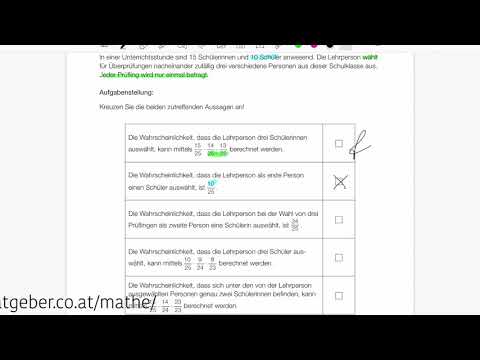 Mathelernen mit Martin Matura-Beispiel KL15_PT1_T1_21 Mehrere Wahrscheinlichkeiten