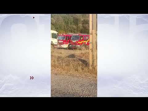 Descartan atentado tras hallazgo de dos camiones quemados en acceso a Quillón