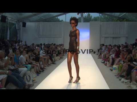 Models walk the runway at Aqua Di Lara - MBFW Miami Swim ...