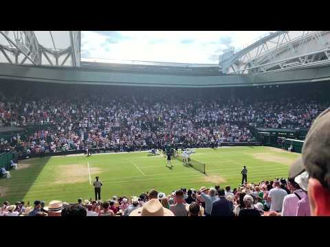 Wimbledon crowd view - Federer vs Nadal Live!