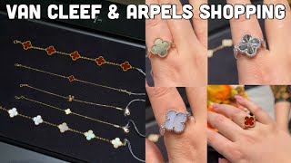 Van Cleef & Arpels Shopping✨🛍️ Van Cleef Frivole & Van Cleef Alhambra Reversible Ring