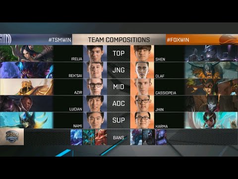 Team Solomid vs Echo Fox part 1 Game 1 D1W4 NA LCS Summer Split 2016 | TSM vs FOX Day 1 Week 4