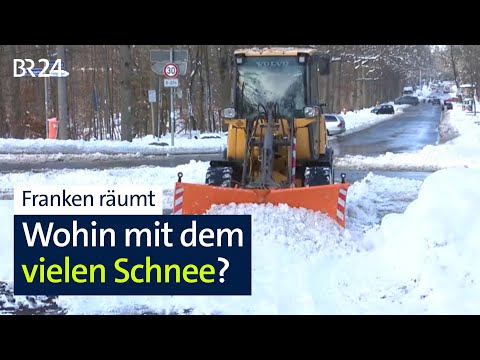 Selten so viel Schnee in Franken: Räumdienste und Polizei im Dauereinsatz | BR24