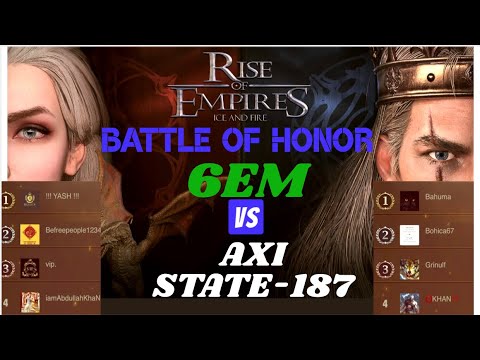 Rise of empire STATE 187 Axi vs STATE 143 6eM  rise of empires #boh
