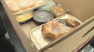 Customers take advantage of Hy-Vee Thanksgiving meal special