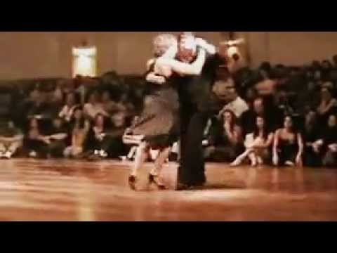 Corina de la Rosa  and  Julio Balmaceda  are  dancing  to  "  Siete Palabras  "  by  Carlos di Sarli