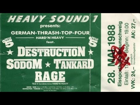 Tankard-Heavy Sound Festival/Braunschweig-Germany 28/05/88 Opening for Destruction & Sodom with Rage