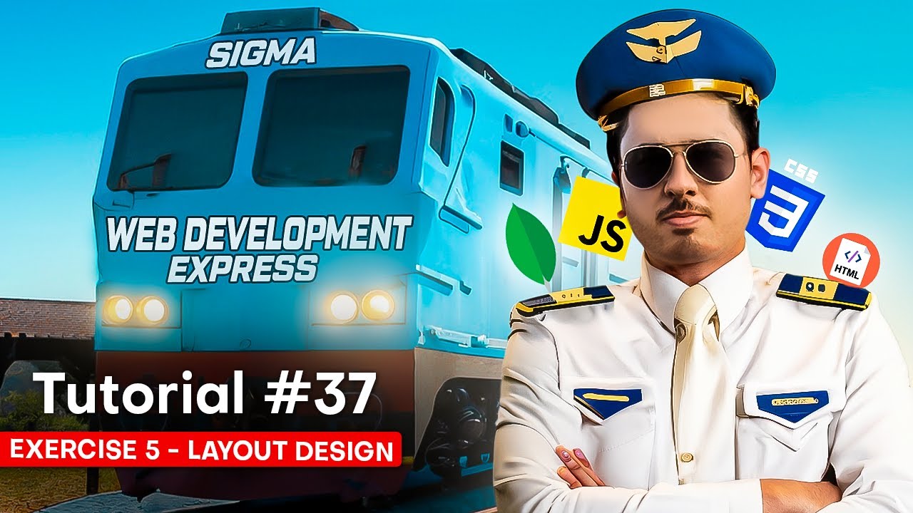 CSS Exercise 5 - Design this Layout | Sigma Web Development Course - Tutorial #37