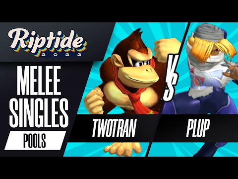 Twotran (Donkey Kong) vs Plup (Sheik) - Melee Singles Pools - Riptide 2023