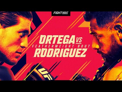 UFC ON ABC 3 LIVE ORTEGA VS RODRIGUEZ LIVESTREAM & FULL FIGHT NIGHT COMPANION