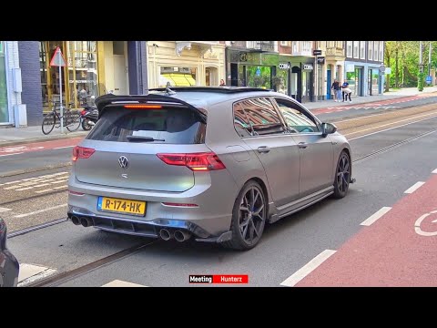 CRAZY Loud Golf 8R Terrorizing Amsterdam - LOUD Launch control, Revvs and Accelerations!