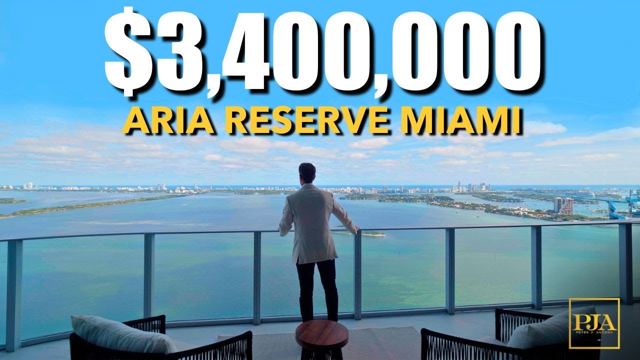 ARIA RESERVE MIAMI | Touring a $3 Million Dollar Luxury Condo | Peter J Ancona