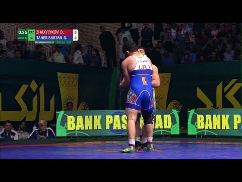 Round 3 GR - 80 kg: R. TAHERISARTAN (IRI) df. D. ZHAXYLYKOV (KAZ), 3-0