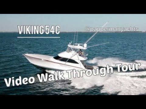Exploring the luxurious Viking Yachts 54C - A walk through tour