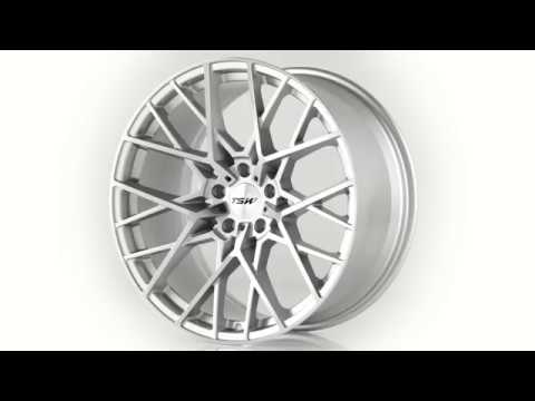 TSW Alloy Wheels- the Sebring in Silver W Mirror Cut Face