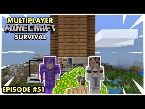 JC Playz - MAKING AN AUTOMATIC MOB XP FARM in Multiplayer Minecraft Survival (Ep. 51)