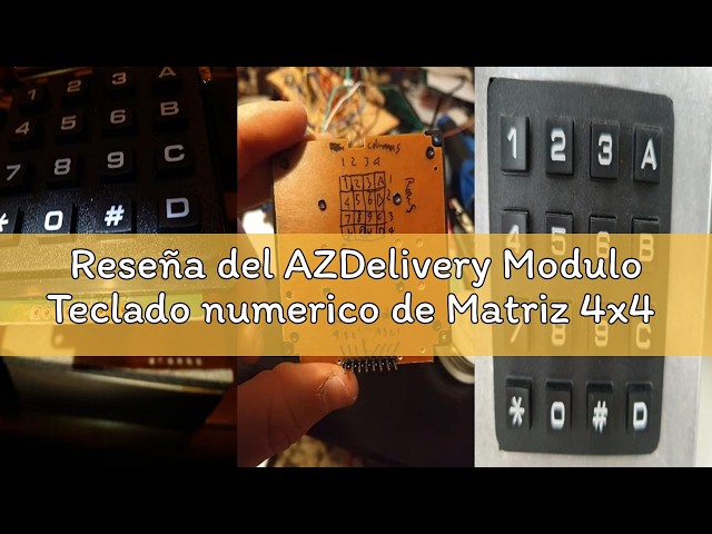 Vídeo relacionado con AZDelivery Modulo Teclado numerico de Matriz 4x4 keypad Compatible con Arduino con E-Book Incluido!