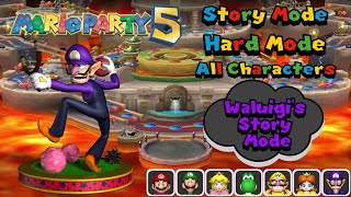 Mario Party 5 - Story Mode - All Characters Playthrough - Part 7 The Dream World for Waluigi Finale