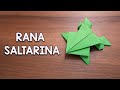 How to Make a Jumping Paper Frog Step by Step Easy | origami frog