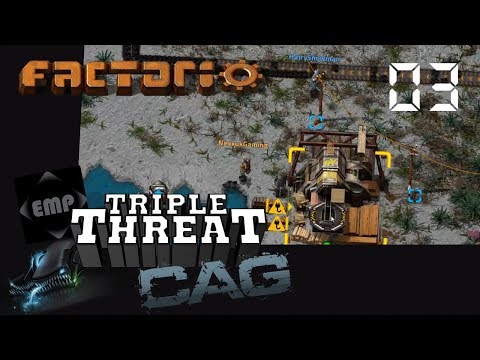 Factorio Triple Threat | Pyanodon Mods Ep. 03 - Water Does What?... WHAT THE PY!?!?