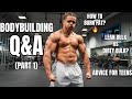 BODYBUILDING Q&A (How To Burn Fat, Advice For Teens)(Part 1)