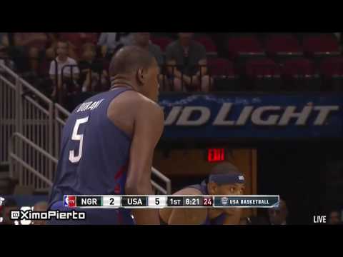 Kevin Durant's 4 Point Play   USA vs Nigeria   August 1, 2016   2016 USA Basketball Showcase New