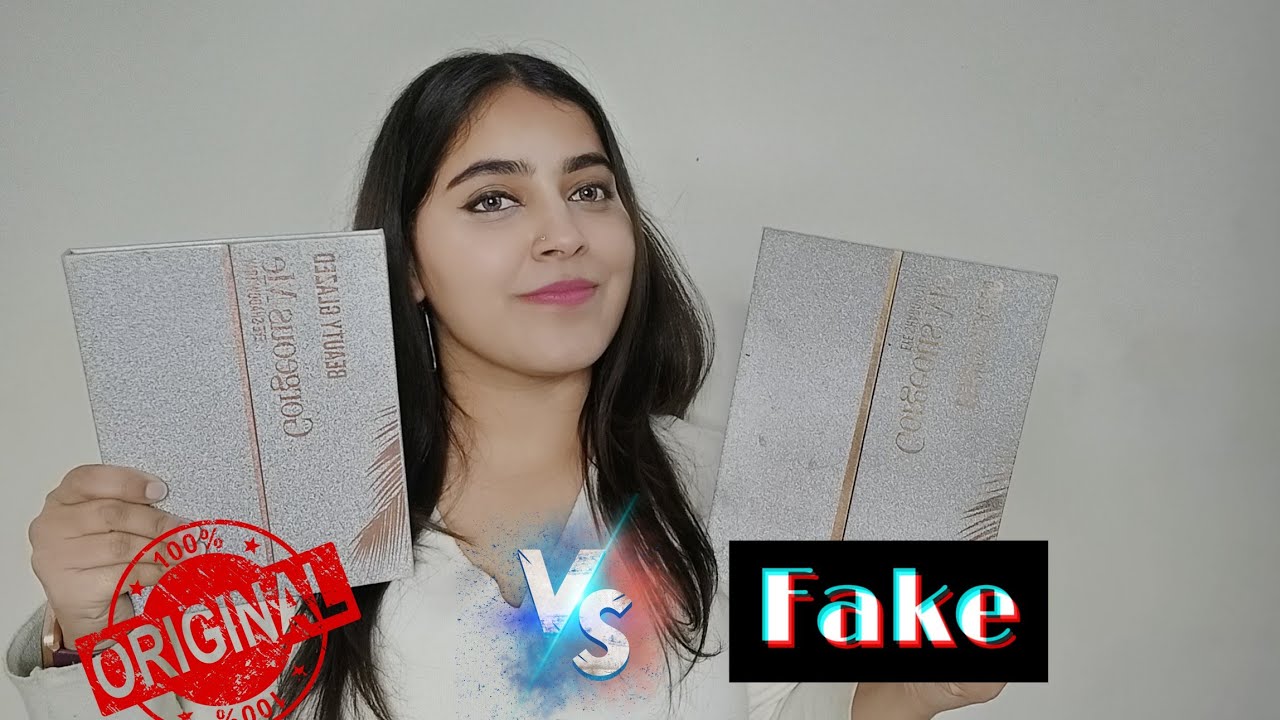 FAKE vs ORIGINAL beauty glazed gorgeous me pallet #upasana