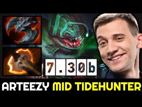 ARTEEZY 7.30 New Meta Mid Tidehunter — 15min Satanic First Item