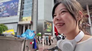 chinese girl sanshui's barefoot trip to shanghai