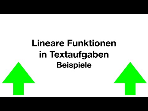 Lineare Funktionen in Textaufgaben - Beispiele