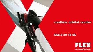 FLEX OSE 2-80 18-EC/2.5 Set, Aku vibrační bruska s regulací otáček bezuhlíková 18 V + Akce brusivo 100ks