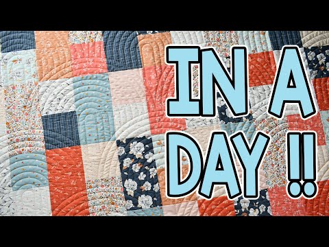 Lazy Day's | Layer Cake ONLY Pattern | Quick and Easy Quilt Pattern!