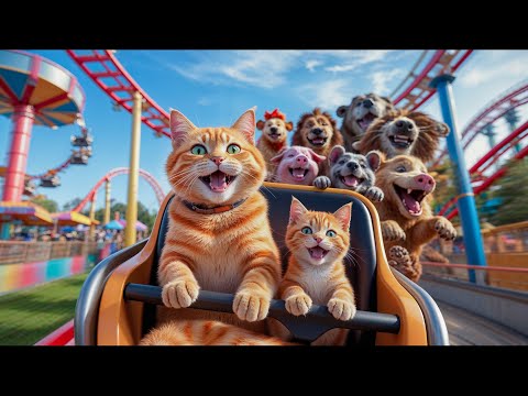 Mama Cat Sell Salmon Maki To Make Kitten's Dream of Going to The Amusement Park Come True! 🐾❤️