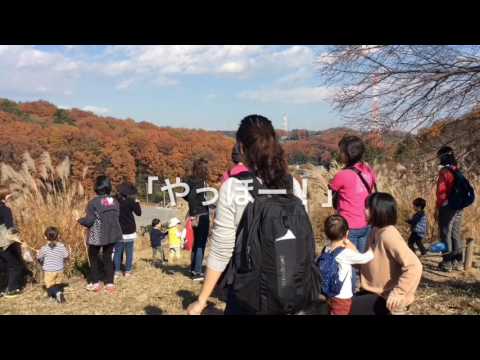 和光鶴川幼稚園　２歳児親子教室「はらっぱ」　野津田公園に出かけたよ。