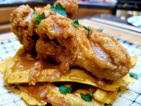 Chicken & Sweet Potato Waffles!