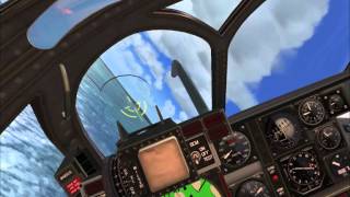 Showing off in an A-6 Flight Simulator X over Manhattan
