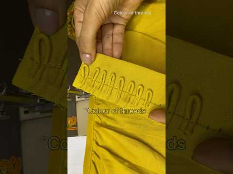 Sleeve Design with Loops #sewing #colourofthreads #diy #shorts #fashion