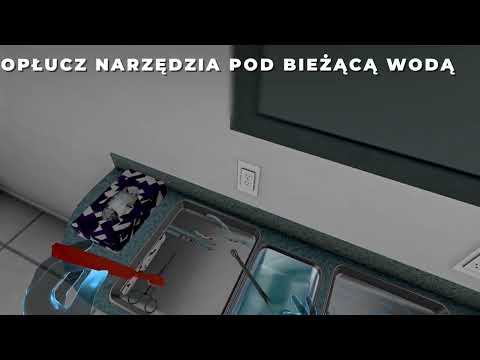 Technik sterylizacji medycznej VR — dezynfekcja wstępna narzędzi