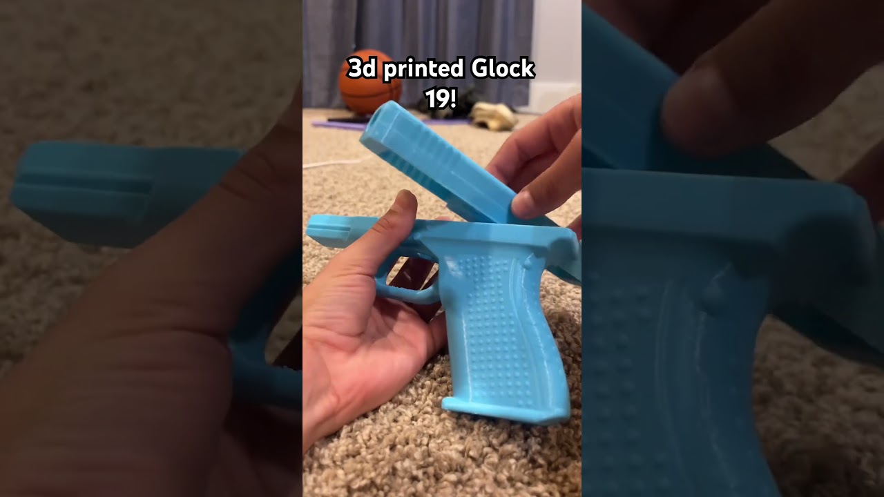 ⚠️FAKE⚠️ 3d printed Glock 19! #3dprinting #gun