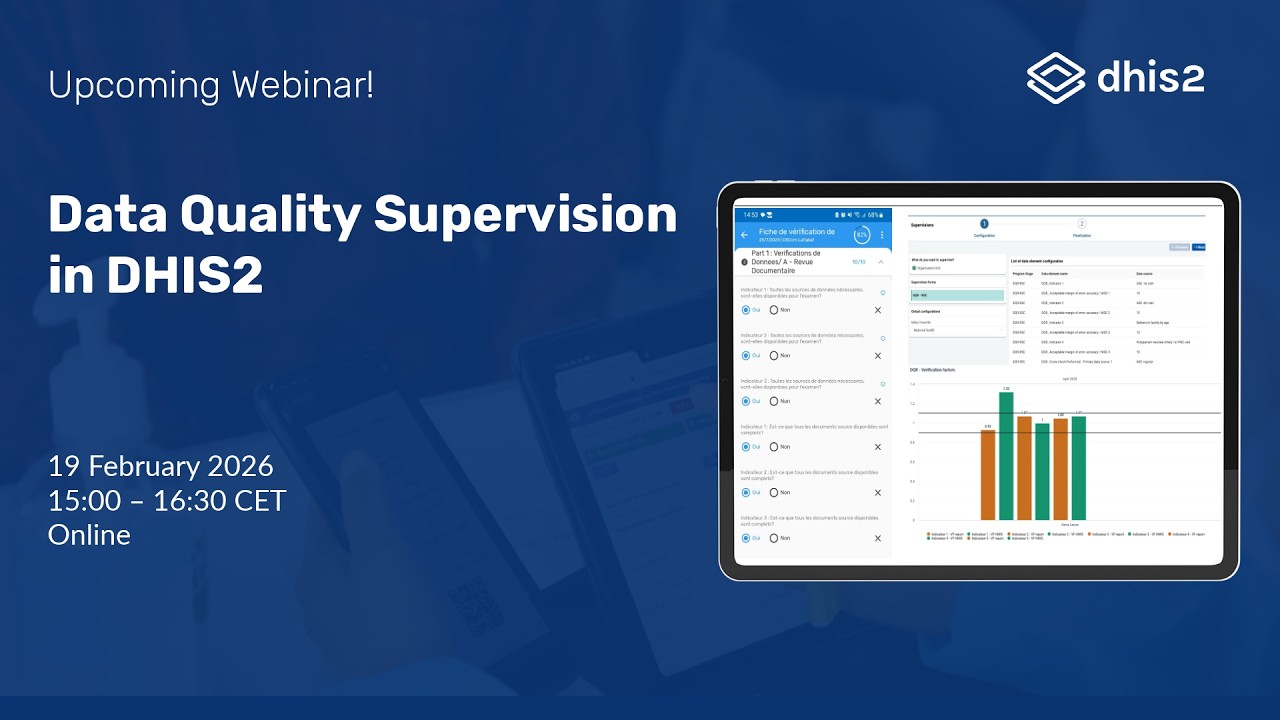 Webinar - Data Quality Supervision in DHIS2