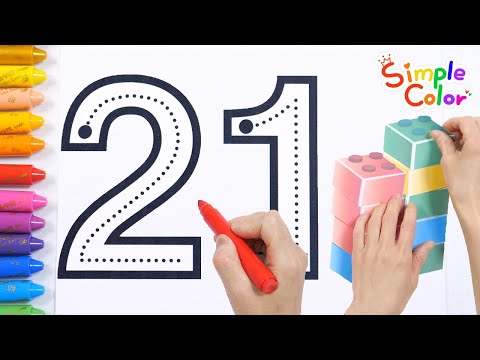 Learning Numbers Activity While Listening to Children Song | Count to 21 by Stacking Blocks OnebyOne