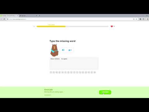 Doing my French Lesson: 183th Daily Lesson #duolingo