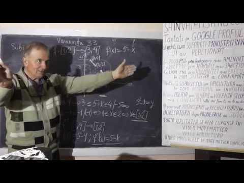 2/3 Lectia 227 - Pregatire Bacalaureat 2014 Matematica Varianta 33 TeleBAC Meditatii gratis profu