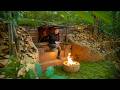 A Girl Builds An Amazing Underground Den In The Wild Start To Finish