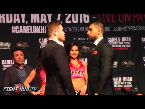 Canelo Alvarez vs Amir Khan Full Video- COMPLETE NEW YORK Press Conference & Face Off video