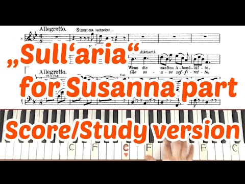 "Sull'aria" for susanna  part : Karaoke : Study version : W. A. Mozart : le nozze di figaro